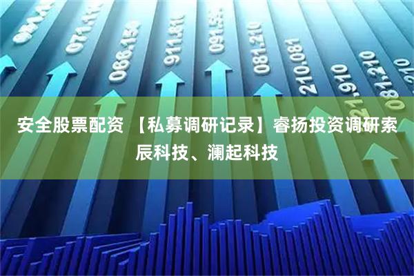 安全股票配资 【私募调研记录】睿扬投资调研索辰科技、澜起科技